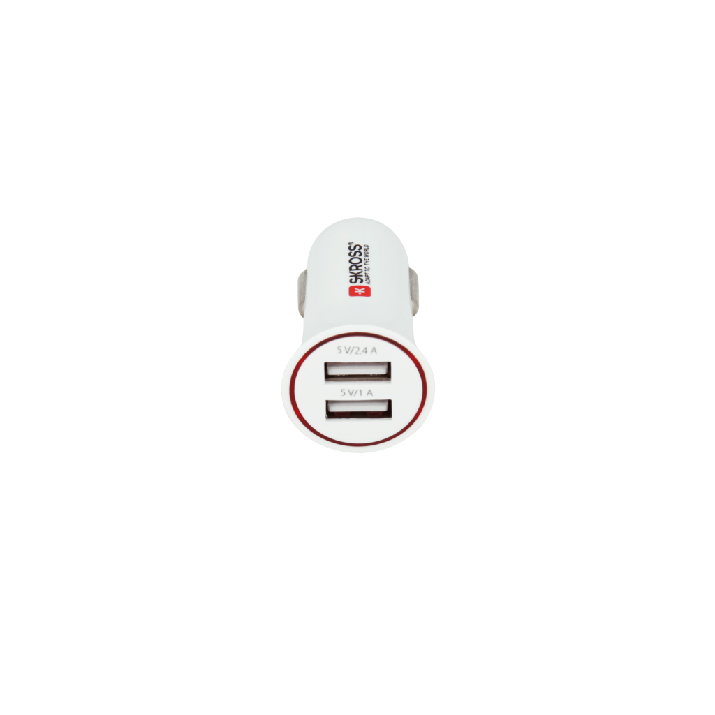 Skross Zigarettenanzünder-Adapter Midget Dual USB Car Charger 3,4A