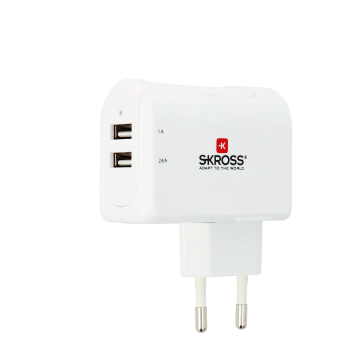 Euro USB Charger - 2-Port